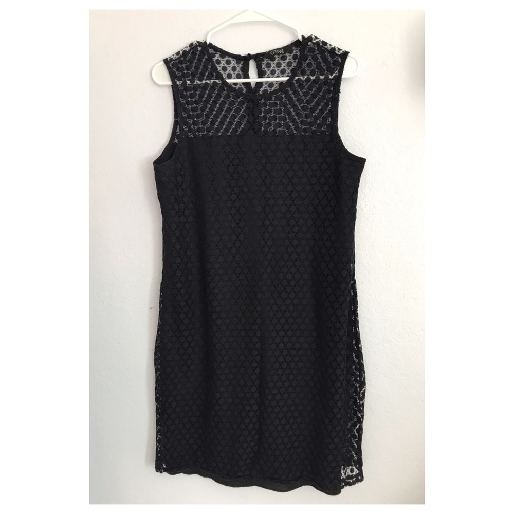 GNW M black high neck dress